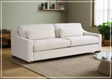 Universal Furniture Brooklyn Fabric Sofa With Throw Pillows in White