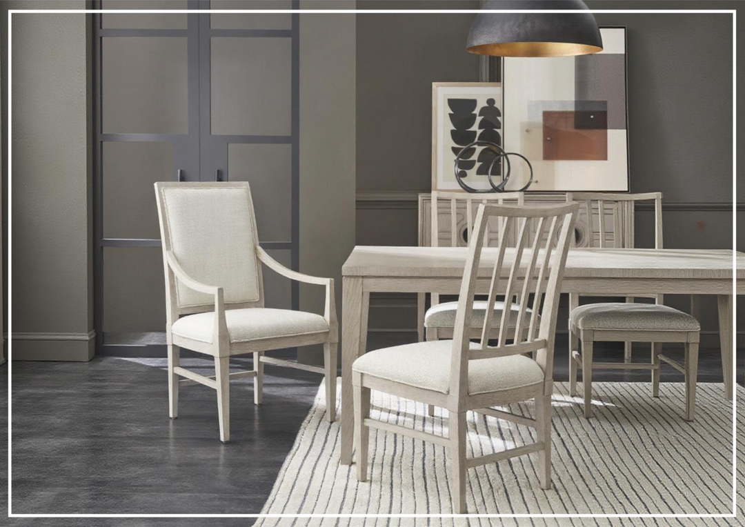 Universal Furniture Coalesce Wooden Arm Chair in Light Gray-sofabed.com