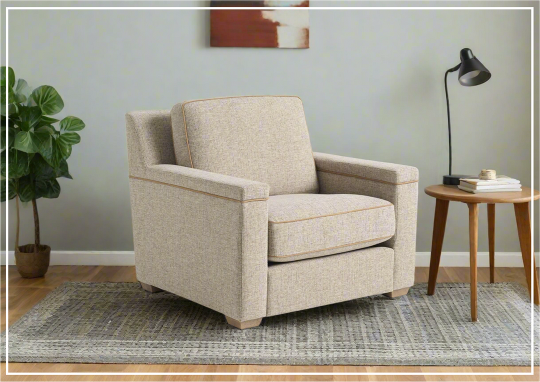 Universal Furniture Liam Fabric Sofa Chair in Brown-sofabed.com