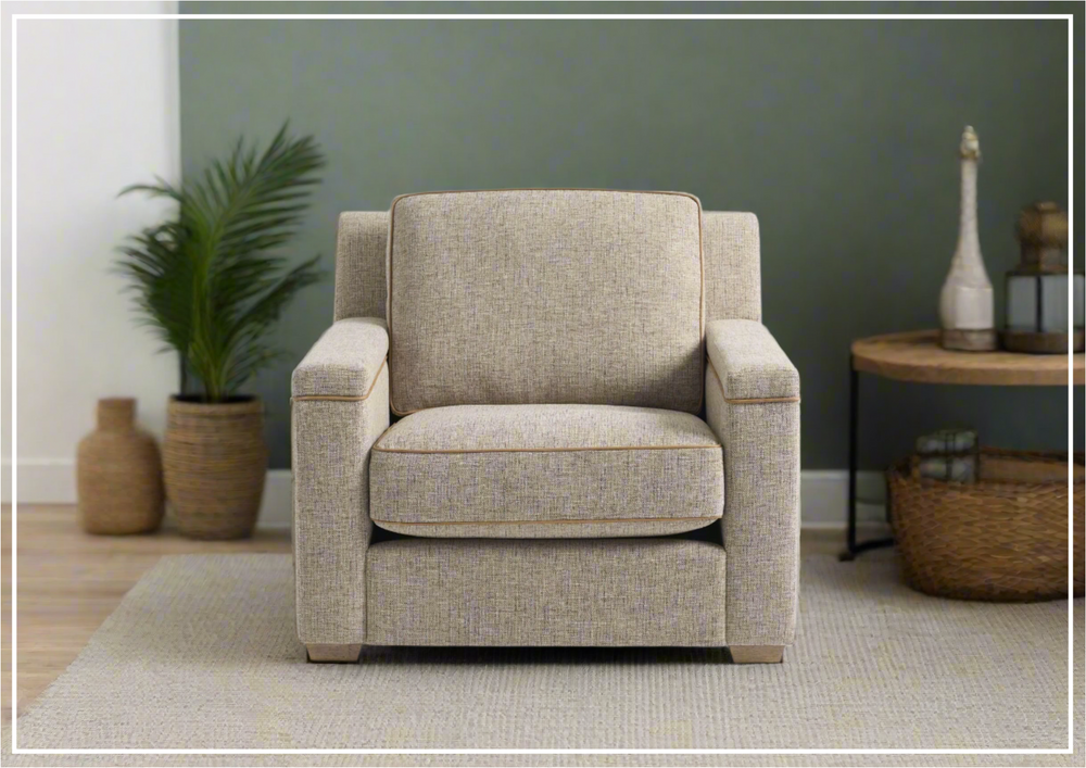 Universal Furniture Liam Fabric Sofa Chair in Brown-sofabed.com