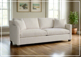 Universal Furniture Mebane 2 Seater Fabric Sofa in White-sofabed.com