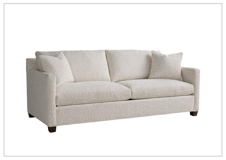 Universal Furniture Mebane 2 Seater Fabric Sofa in White-sofabed.com