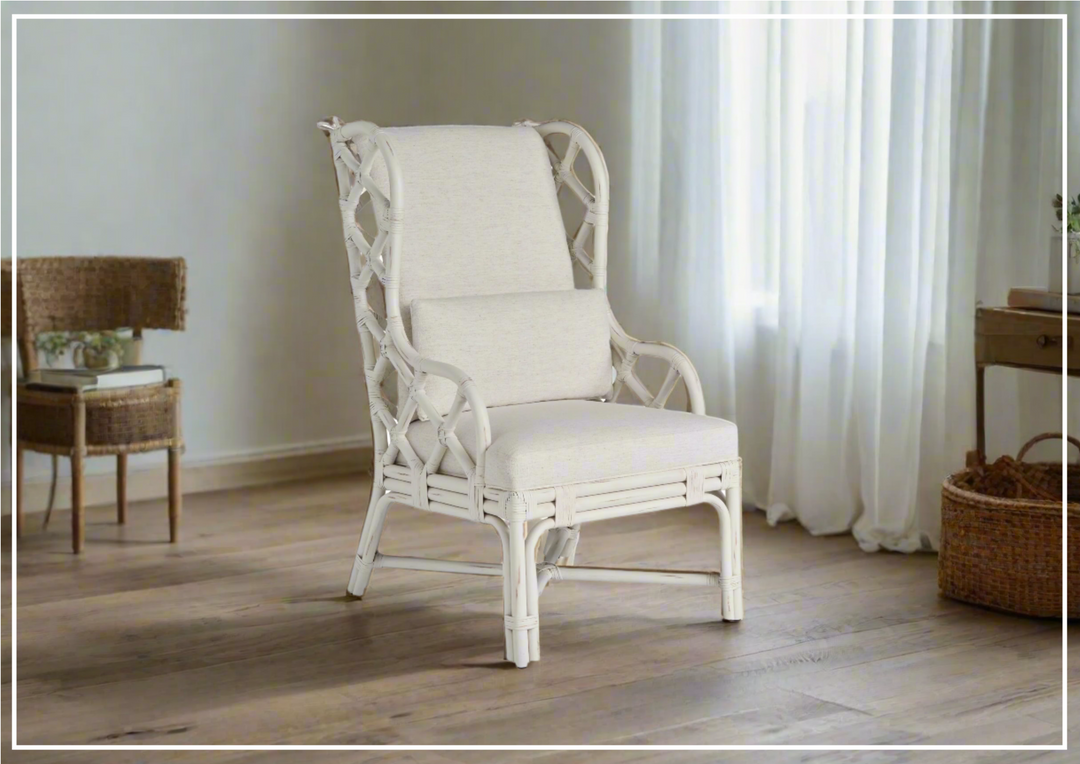 Universal Furniture Santa Rosa Arm Chair in White-sofabed.com