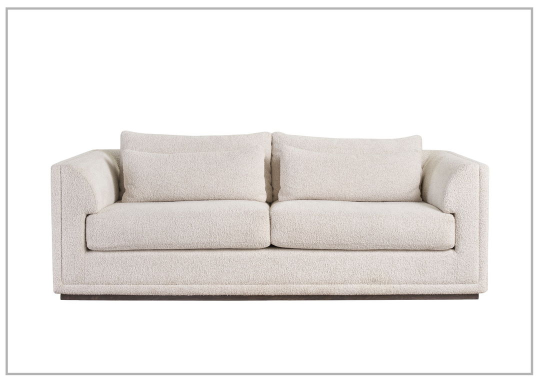 Universal Furniture Theo Beige 3-Seater Fabric Sofa with Spring Down Cushions