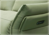 Klaussner Vittoria Power Reclining Chair with Adjustable Headrest and Footrest