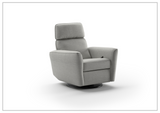 Welted Fabric Power Recliner Chair in Power and Manual Options-SOFABED