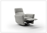 Welted Fabric Power Recliner Chair in Power and Manual Options-SOFABED