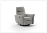 Welted Fabric Power Recliner Chair in Power and Manual Options-SOFABED