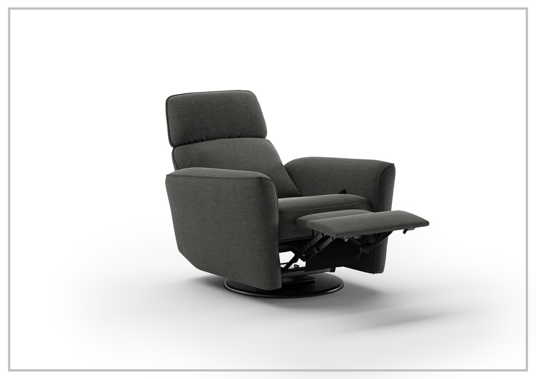 Welted Fabric Power Recliner Chair in Power and Manual Options-SOFABED