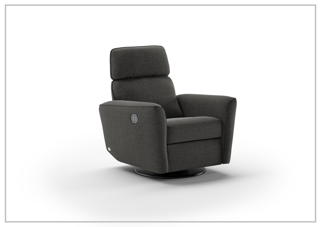 Welted Fabric Power Recliner Chair in Power and Manual Options-SOFABED