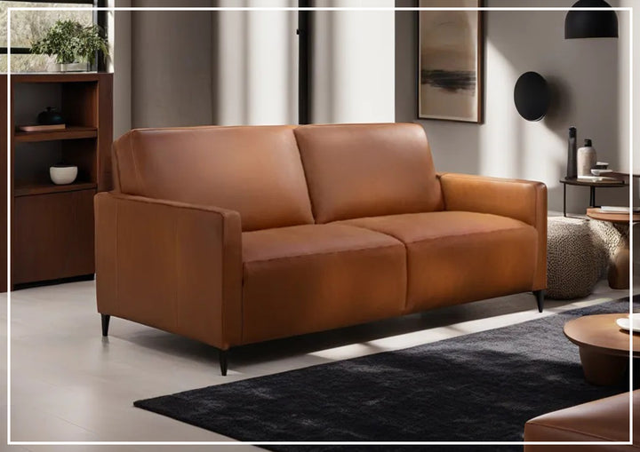 Kathy Ireland Wigan Luxury Gray Italian Leather Queen Sleeper