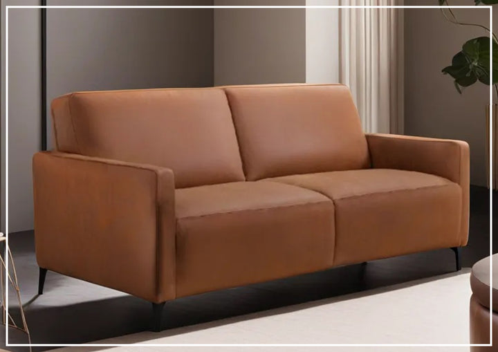 Kathy Ireland Wigan Luxury Gray Italian Leather Queen Sleeper