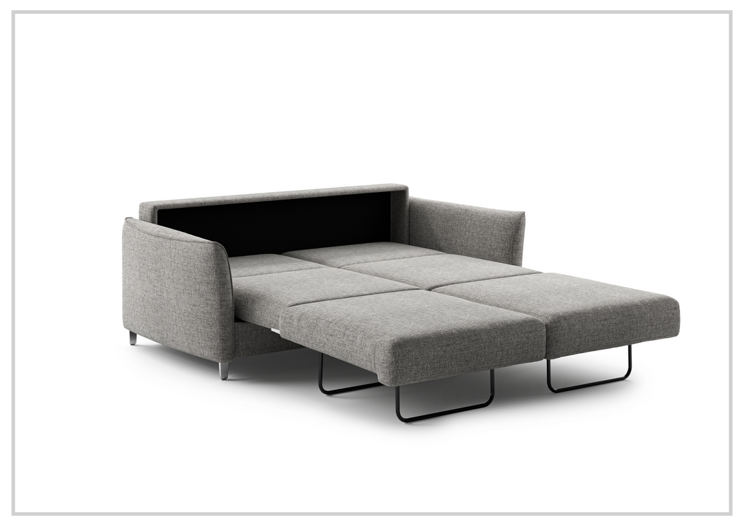 Luonto Aura Fabric Queen Sleeper Sofa with Wood or Chrome Legs