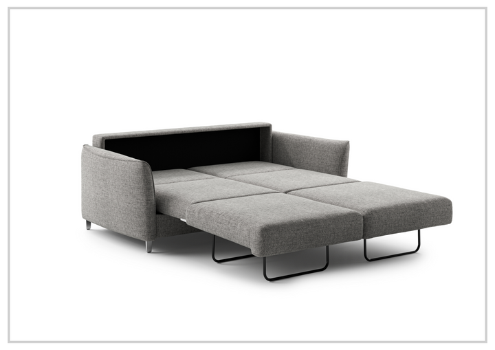 Luonto Aura Fabric Queen Sleeper Sofa with Wood or Chrome Legs