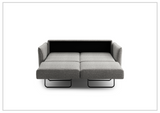 Luonto Aura Fabric Queen Sleeper Sofa with Wood or Chrome Legs