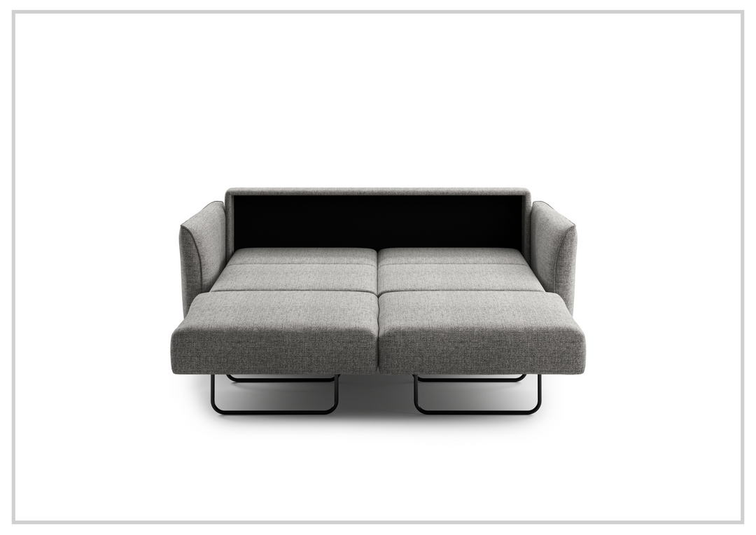 Luonto Aura Fabric Queen Sleeper Sofa with Wood or Chrome Legs