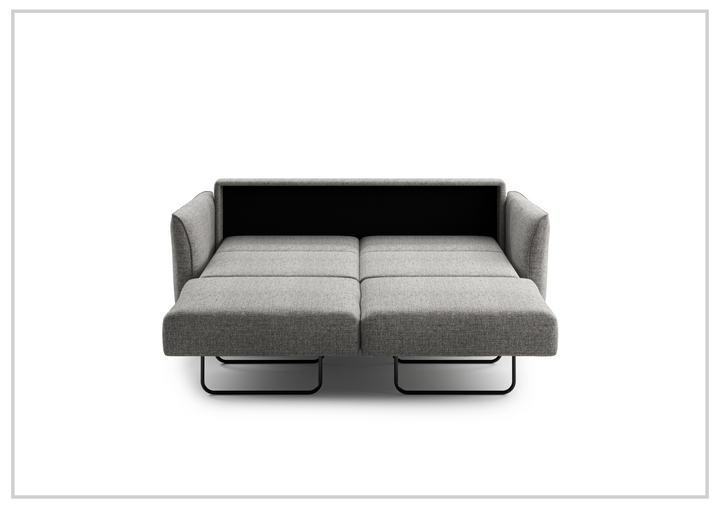 Luonto Aura Fabric Queen Sleeper Sofa with Wood or Chrome Legs