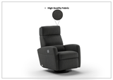 Sloped Fabric Power Recliner Chair in Power and Manual Options-SOFABED