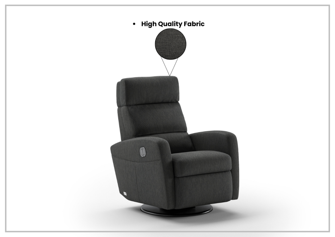 Sloped Fabric Power Recliner Chair in Power and Manual Options-SOFABED