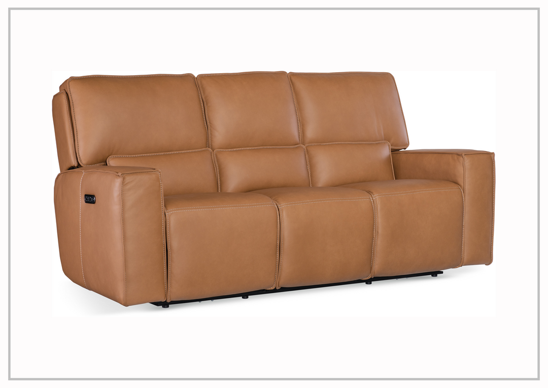 Hooker Furniture Miles Zero Gravity Power Recliner Leather Sofa