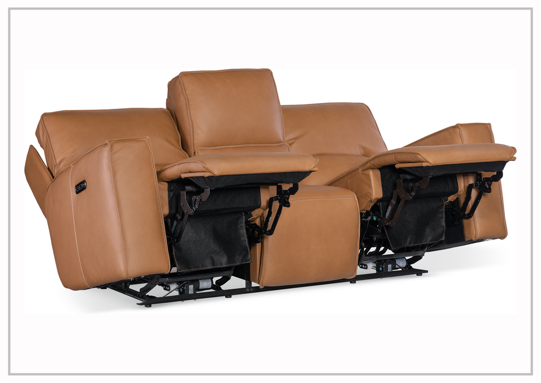 Hooker Furniture Miles Zero Gravity Power Recliner Leather Sofa