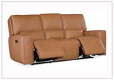Hooker Furniture Miles Zero Gravity Power Recliner Leather Sofa