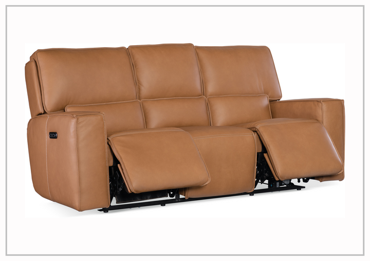 Hooker Furniture Miles Zero Gravity Power Recliner Leather Sofa