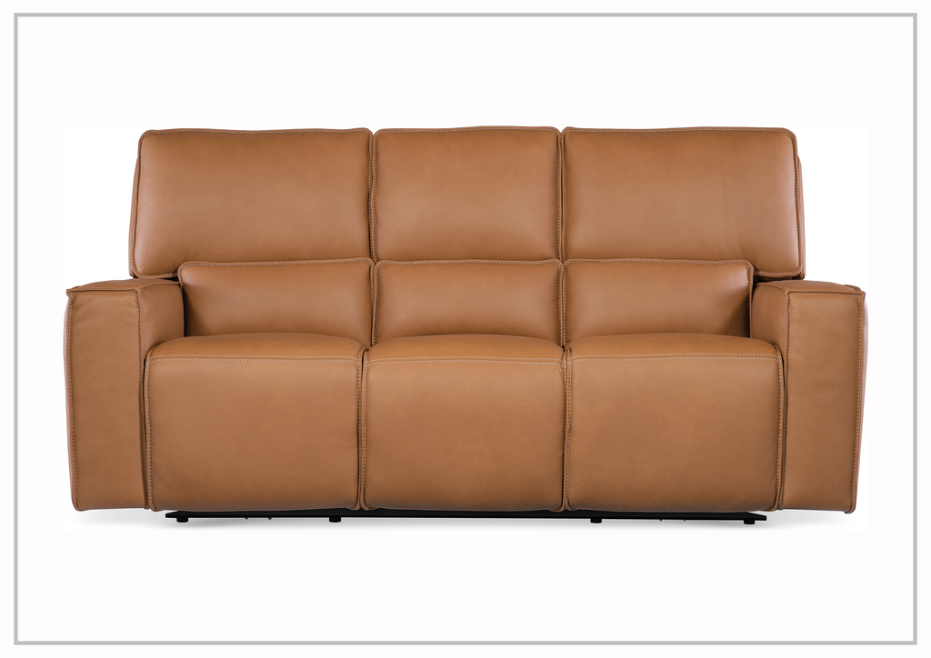 Hooker Furniture Miles Zero Gravity Power Recliner Leather Sofa