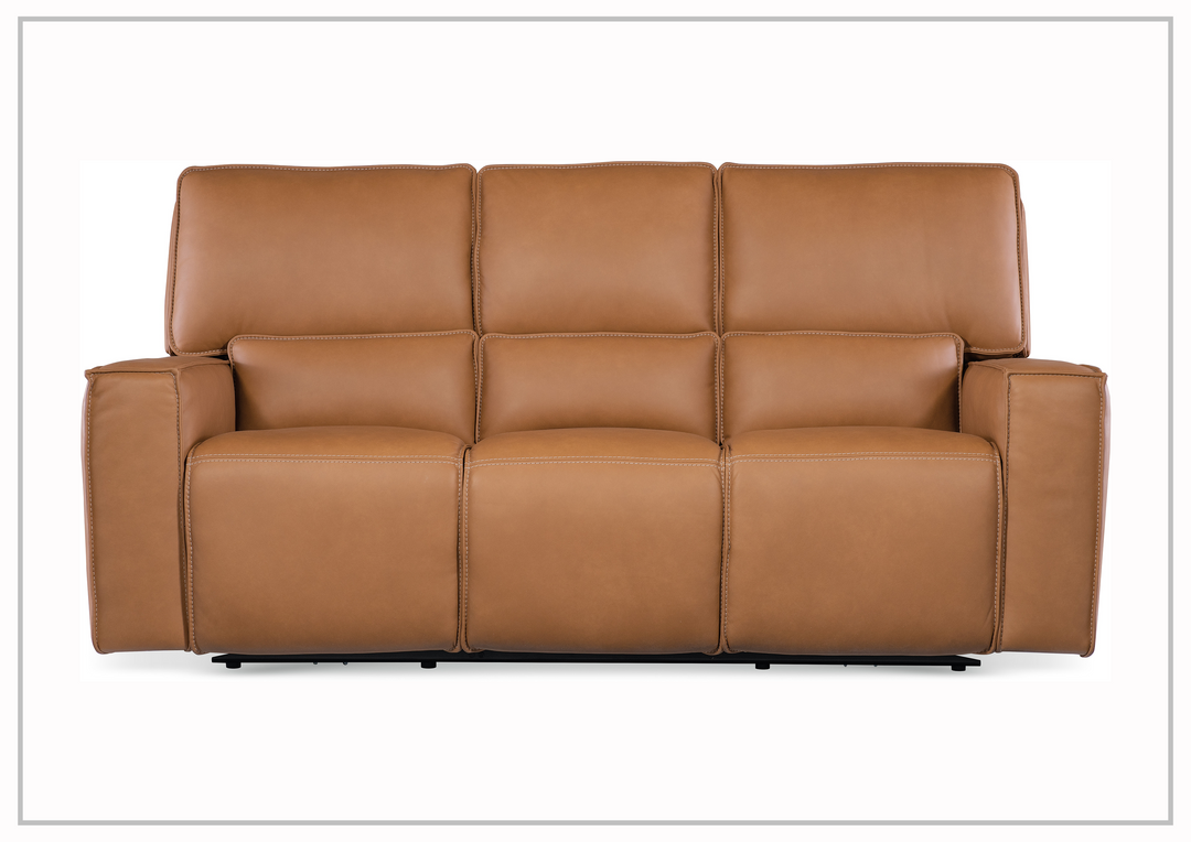 Hooker Furniture Miles Zero Gravity Power Recliner Leather Sofa