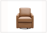 Gio Italia Home Torin Leather Glider Swivel Chair-SOFABED