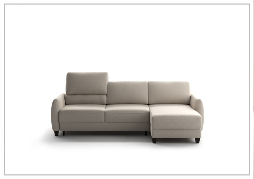 Luonto Delta 3-Seater Fabric Full XL Sectional Sofa Sleeper With Reversible Chaise-SOFABED