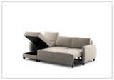 Luonto Delta 3-Seater Fabric Full XL Sectional Sofa Sleeper With Reversible Chaise-SOFABED