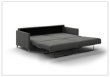 Luonto Elfin Fabric King Sleeper Sofa with Chrome or Wood Legs