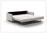 Luonto Elfin Fabric King Sleeper Sofa with Chrome or Wood Legs