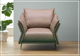 Klaussner Giada Brown Italian Leather Chair