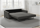 Luonto Monika Fabric King Sleeper Sofa Bed With Wood or Chrome Legs