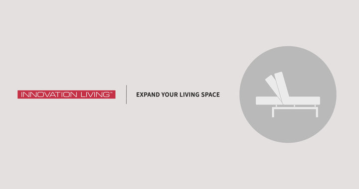 Innovation Living Malloy 2-Seater Fabric Sofa Bed with Ottoman