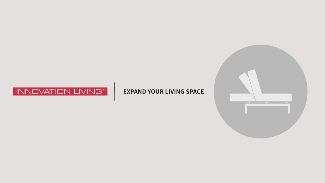 Innovation Living Supremax 2-Seater Fabric Sleeper Sofa With Ottoman