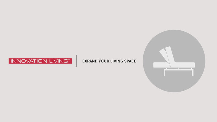 Innovation Living Supremax 2-Seater Fabric Sleeper Sofa With Ottoman