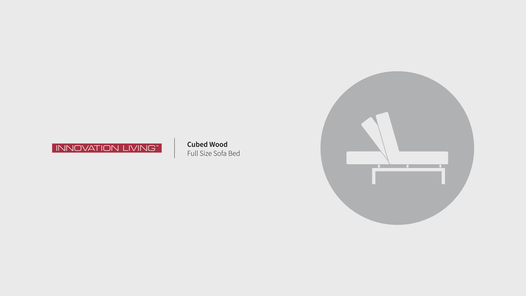 Innovation Living Cubed Fabric 2-Seater Queen Sized Sleeper Sofa