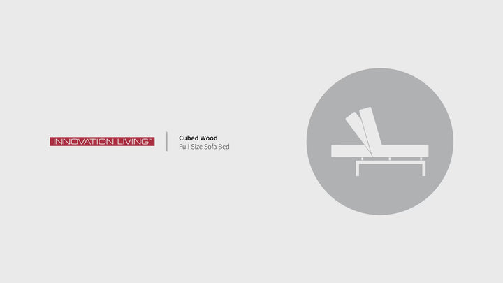 Innovation Living Cubed Fabric 2-Seater Queen Sized Sleeper Sofa