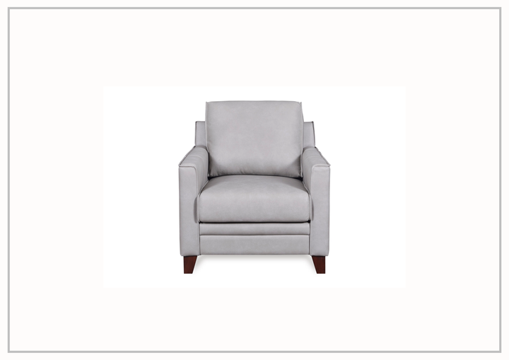 Gio Italia Home Samson Leather Chair In Gray-SOFABED