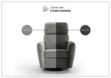 Welted Fabric Power Recliner Chair in Power and Manual Options-SOFABED