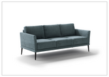 Luonto Viola 3 Seater Fabric Sofa With Wenge Leg Finish