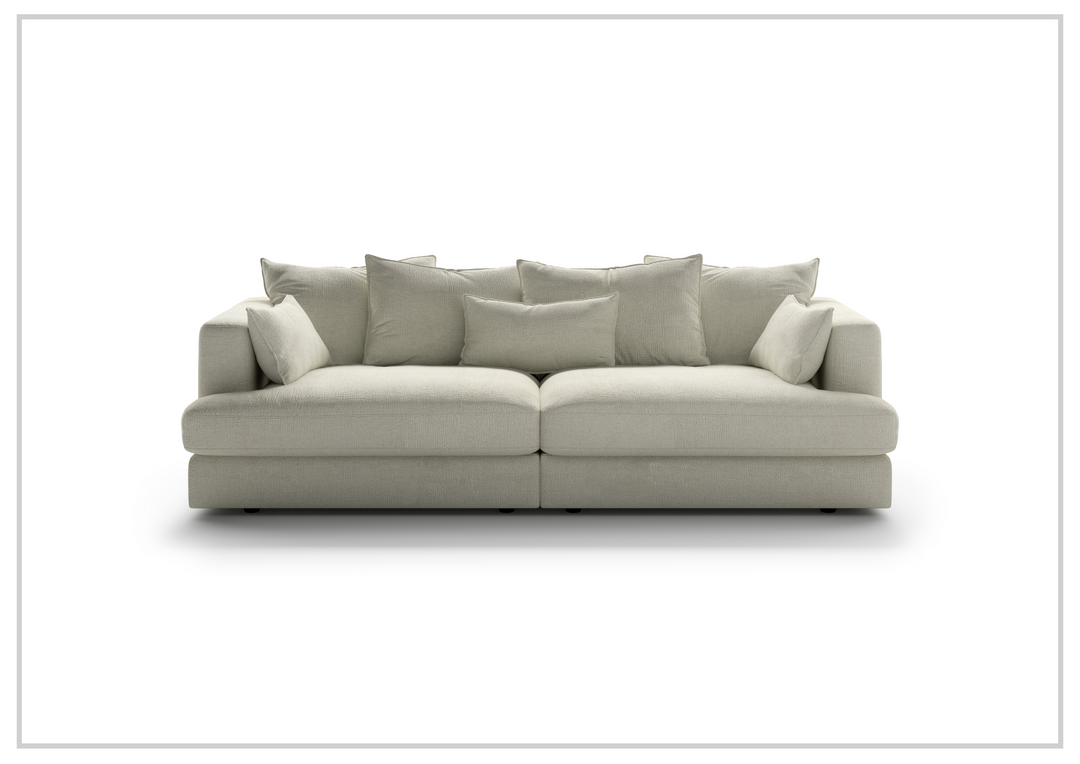 Luonto Vivian Stationary Fabric Twin Sofa Day Bed-SOFABED