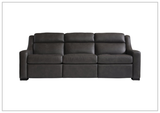 Bernhardt Germain 3-Seater Leather Power Motion Sofa with USB Ports
