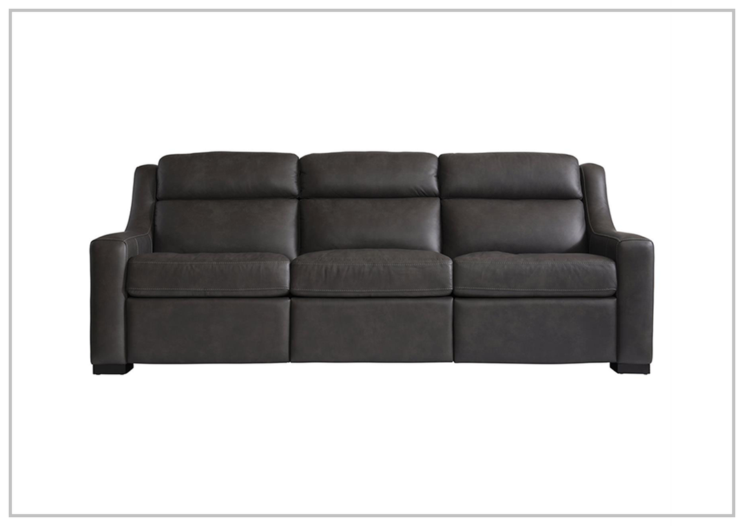 Bernhardt Germain 3-Seater Leather Power Motion Sofa with USB Ports