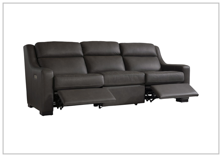 Bernhardt Germain 3-Seater Leather Power Motion Sofa with USB Ports