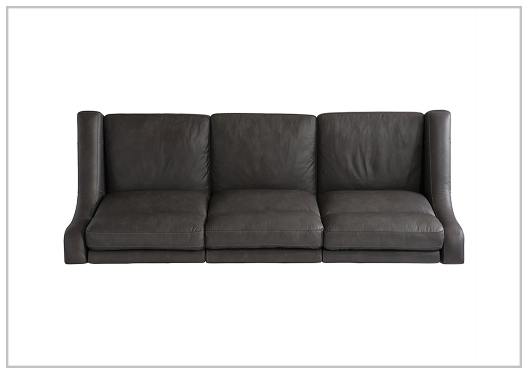 Bernhardt Germain 3-Seater Leather Power Motion Sofa with USB Ports