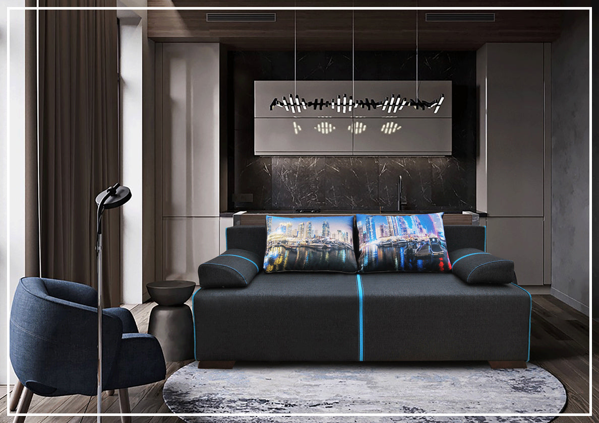 European style sofa bed with outlet storage